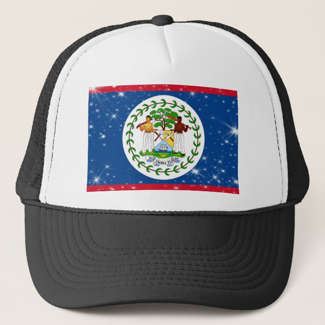 Gorra De Camionero Bandera de Belice (Anverso)