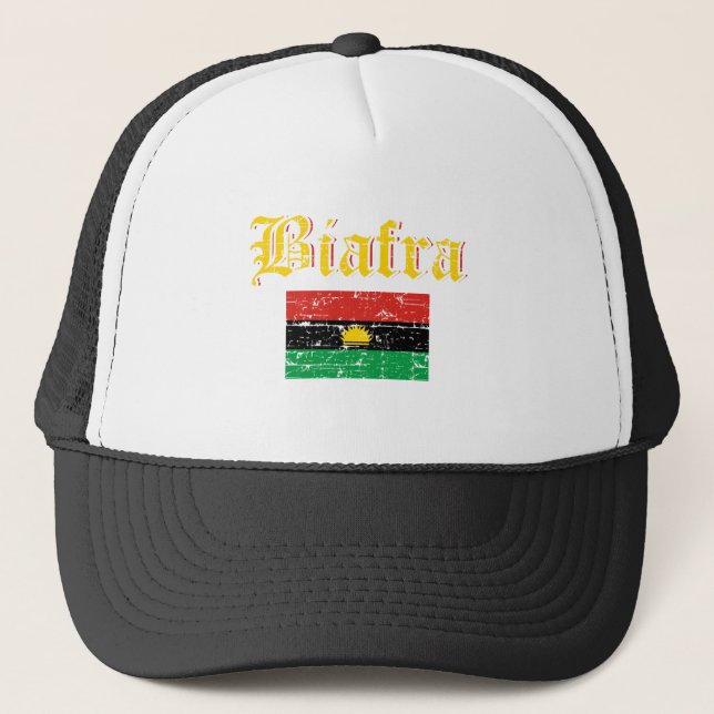 Gorra De Camionero Bandera de Biafra (Anverso)
