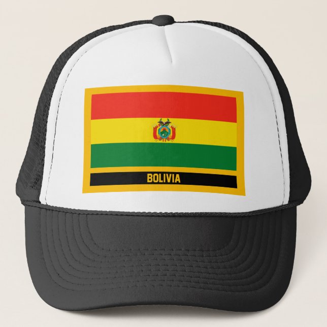 Gorra De Camionero Bandera de Bolivia (Anverso)