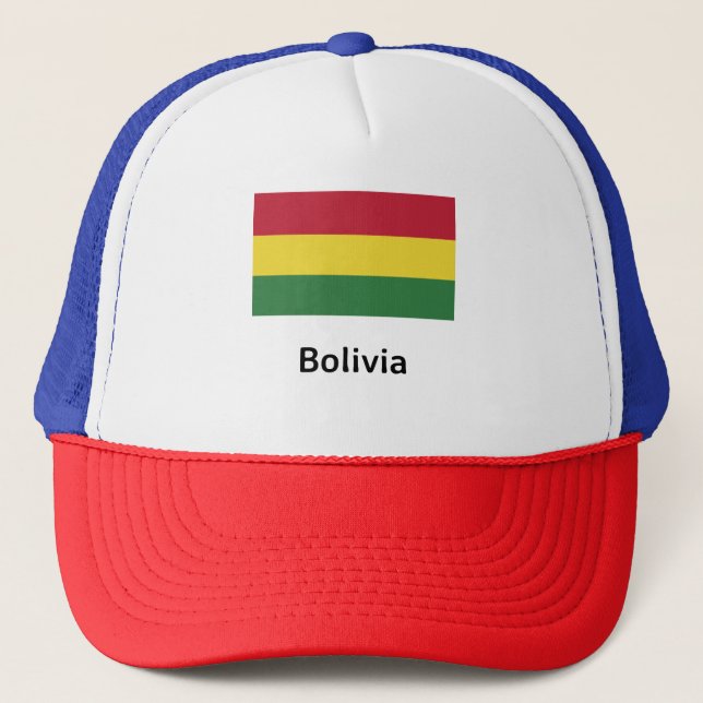 Gorra De Camionero Bandera de Bolivia (Anverso)