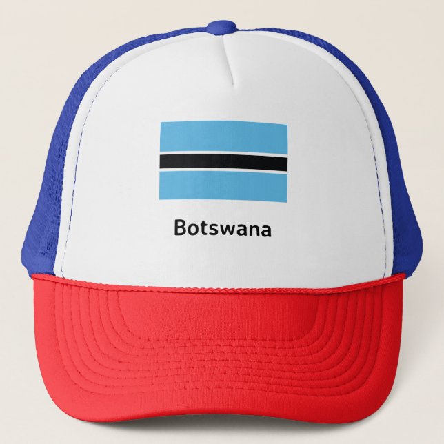 Gorra De Camionero Bandera de Botsuana (Anverso)