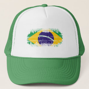 Gorra De Camionero Bandera de Brasil