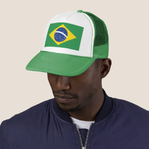Gorra De Camionero Bandera de Brasil Orgullo Patriótico Moda Festival