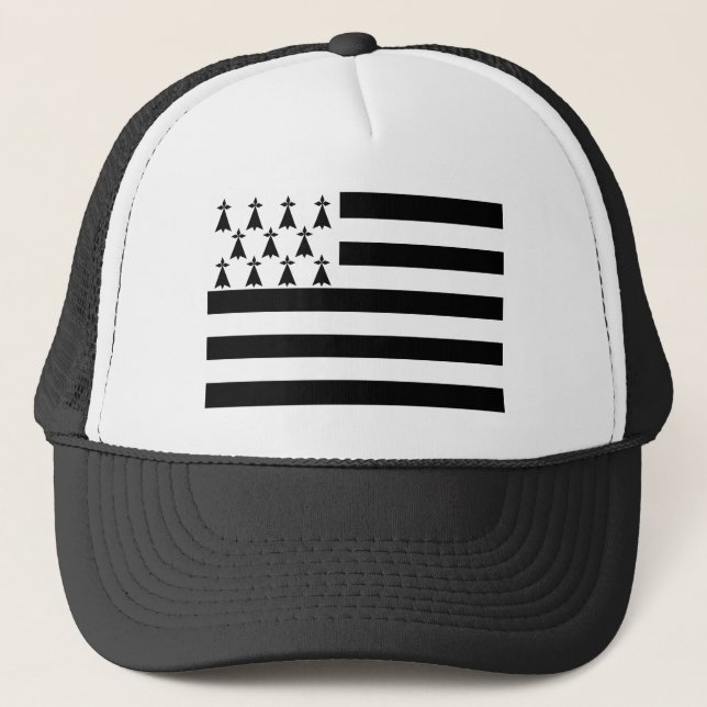 Gorra De Camionero Bandera de Bretaña Patriótica (Anverso)