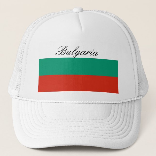Gorra De Camionero Bandera de Bulgaria o búlgara (Anverso)