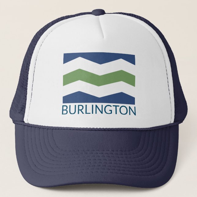 Gorra De Camionero Bandera de Burlington, Vermont (Anverso)