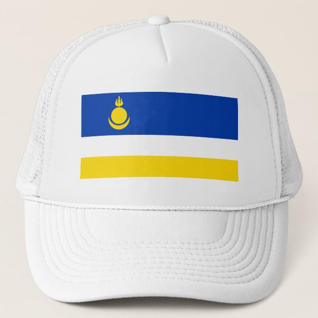 Gorra De Camionero Bandera de Buryatia Patriótica (Anverso)