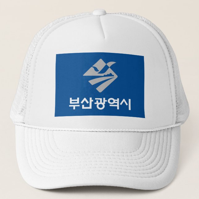 Gorra De Camionero Bandera de Busan (Corea del Sur) (Anverso)