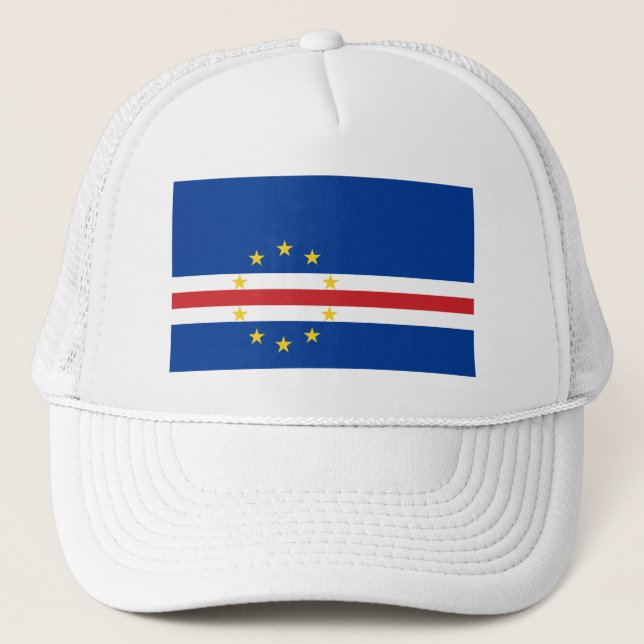 Gorra De Camionero Bandera de Cabo Verde (Anverso)