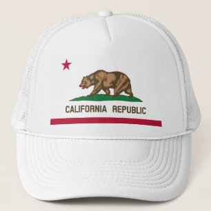 GORRA DE CAMIONERO BANDERA DE CALIFORNIA