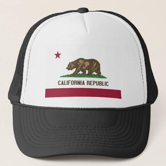 Gorra De Camionero Bandera de California (Anverso)