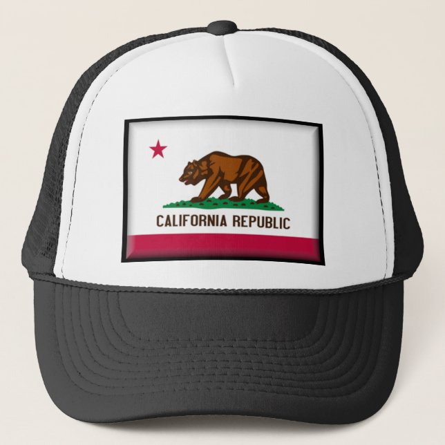 Gorra De Camionero Bandera de California (Anverso)
