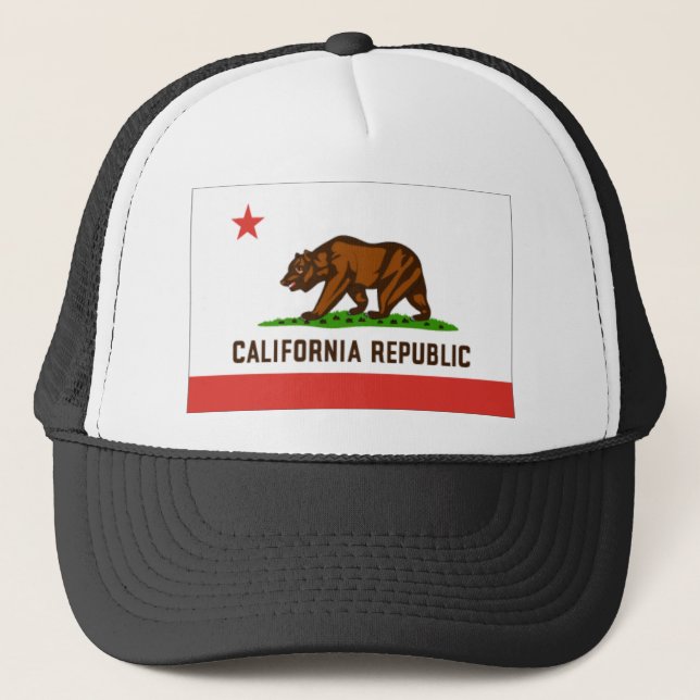 Gorra De Camionero Bandera de California (Anverso)