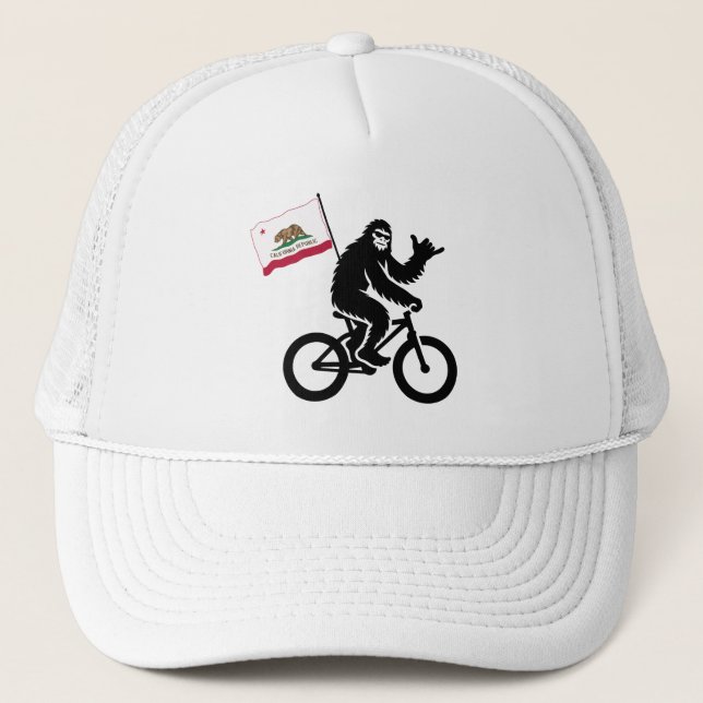 Gorra De Camionero Bandera de California en Bigfoot Cycling (Anverso)