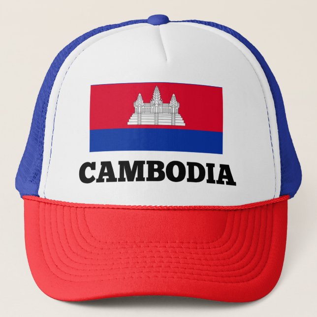 Gorra De Camionero Bandera de Camboya (Anverso)