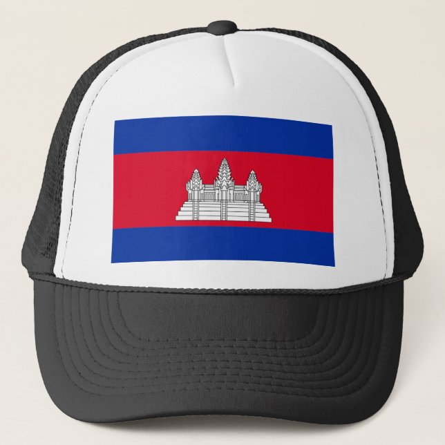 Gorra De Camionero Bandera de Camboya (Anverso)
