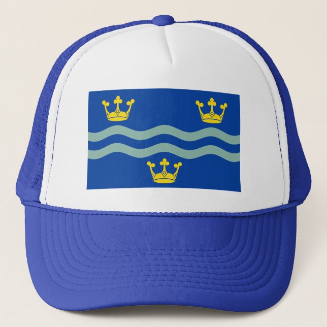 Gorra De Camionero Bandera de Cambridgeshire (Anverso)