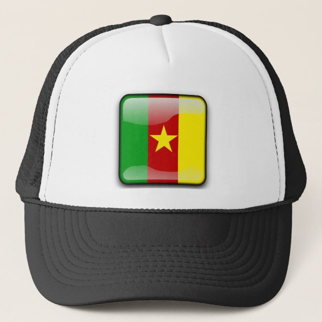 Gorra De Camionero Bandera de Camerún (Anverso)