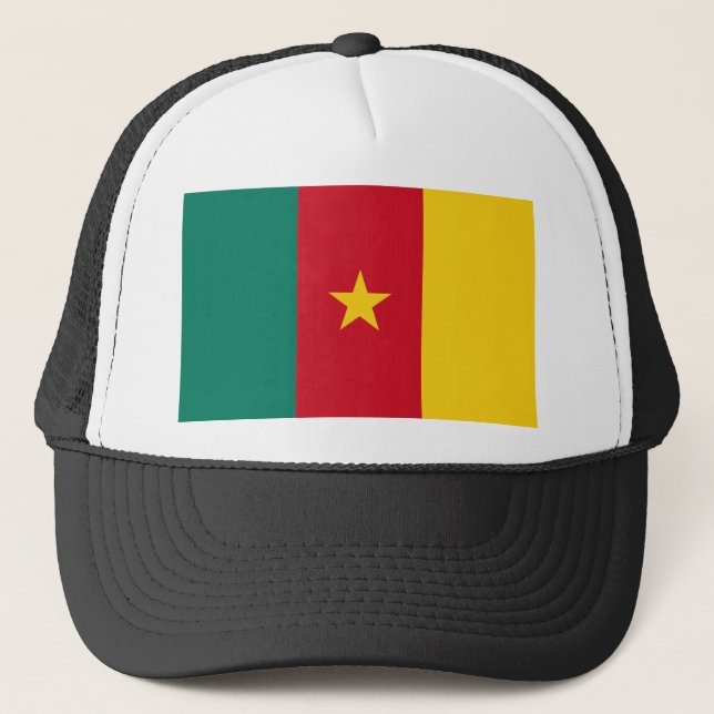 Gorra De Camionero Bandera de Camerún (Anverso)