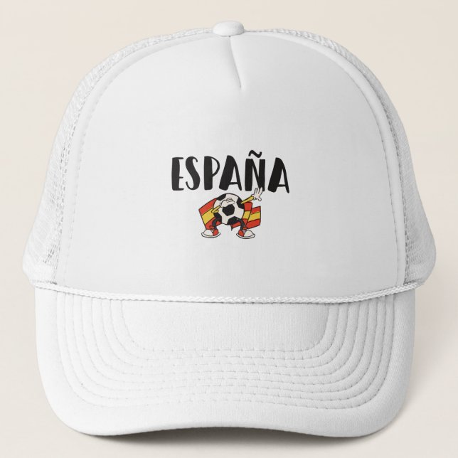 Gorra De Camionero Bandera de camiseta de hinchas de fútbol de España (Anverso)