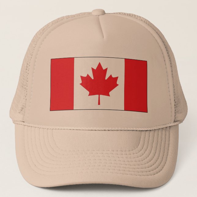 Gorra De Camionero Bandera de Canadá (Anverso)