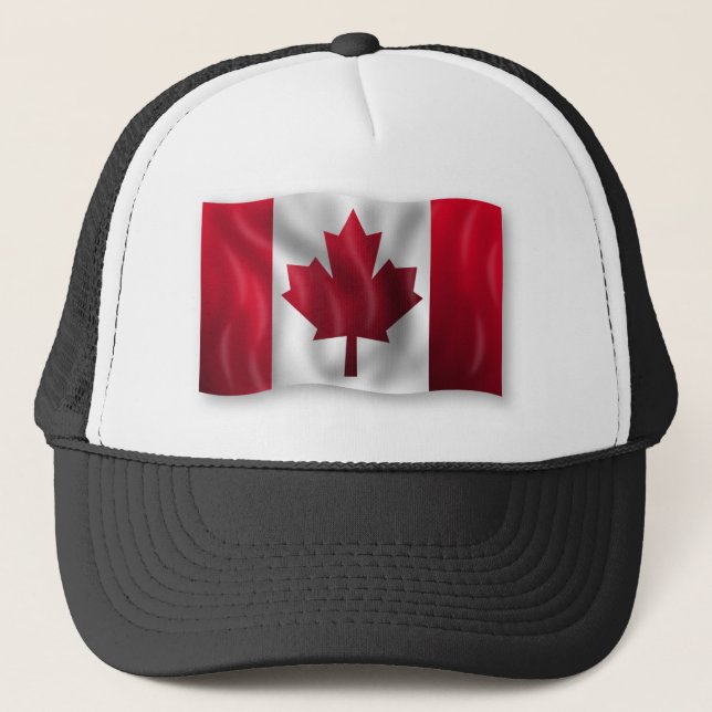 Gorra De Camionero Bandera de Canadá (Anverso)