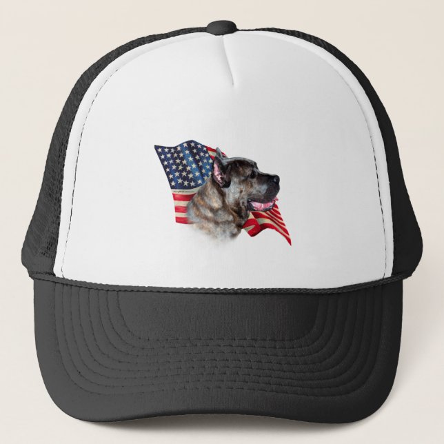 Gorra De Camionero Bandera de Cane Corso (Anverso)