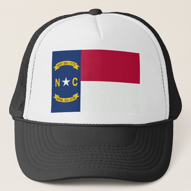 Gorra De Camionero Bandera de Carolina del Norte (Anverso)