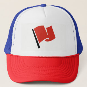 Gorra De Camionero Bandera de carreras roja
