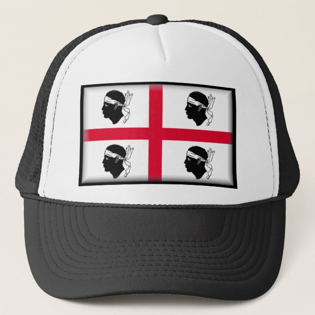Gorra De Camionero Bandera de Cerdeña (Italia) (Anverso)