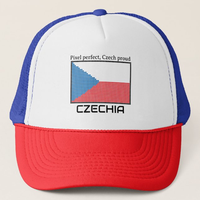 Gorra De Camionero Bandera de Checia (Anverso)