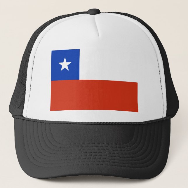 Gorra De Camionero Bandera de Chile (Anverso)