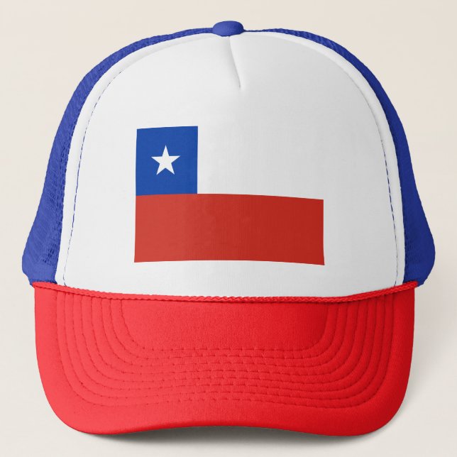 Gorra De Camionero Bandera de Chile (Anverso)