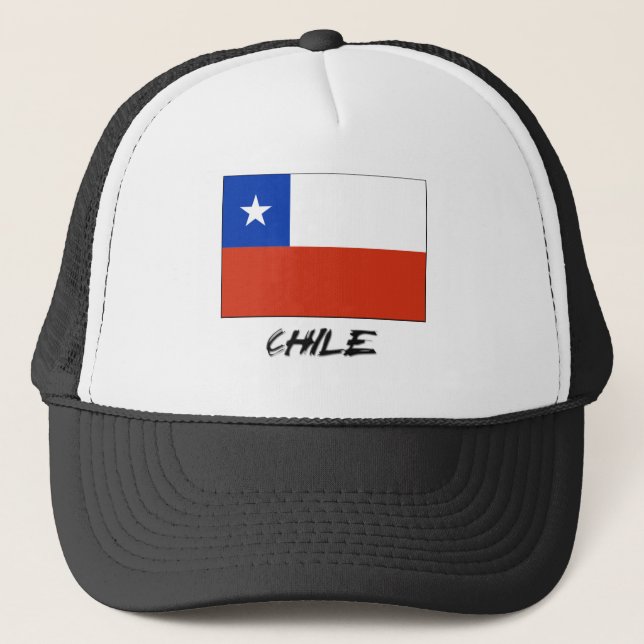 Gorra De Camionero Bandera de Chile (Anverso)
