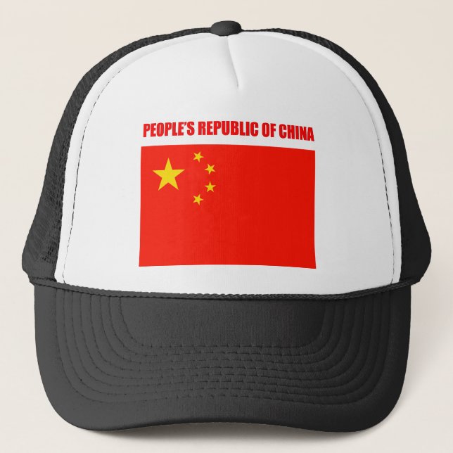 Gorra De Camionero Bandera de China de alta calidad (Anverso)