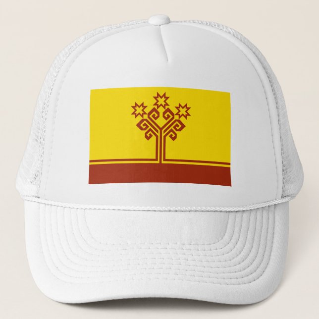 Gorra De Camionero Bandera de Chuvashia (Anverso)