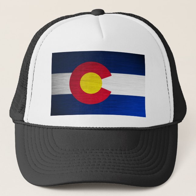 Gorra De Camionero Bandera de Colorado cepillada (Anverso)