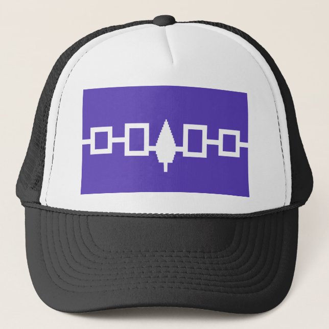 Gorra De Camionero Bandera de Confederacy del Iroquois (Anverso)