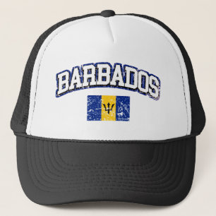 Gorra De Camionero Bandera de cosecha de Barbados