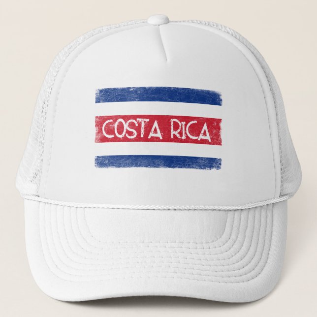 Gorra De Camionero Bandera de Costa Rica (Anverso)