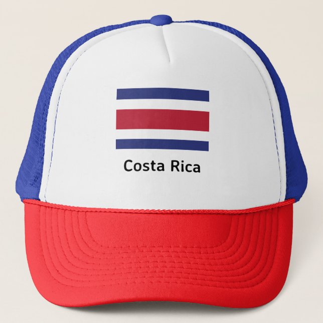 Gorra De Camionero Bandera de Costa Rica (Anverso)