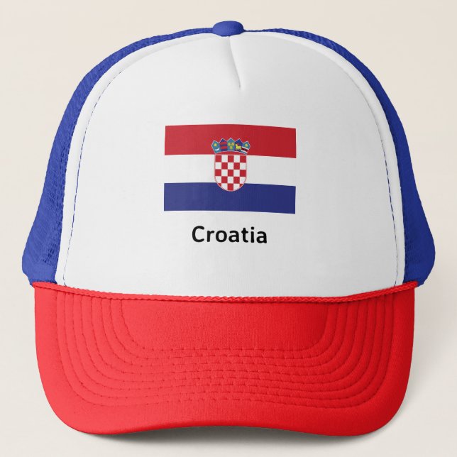 Gorra De Camionero Bandera de Croacia (Anverso)
