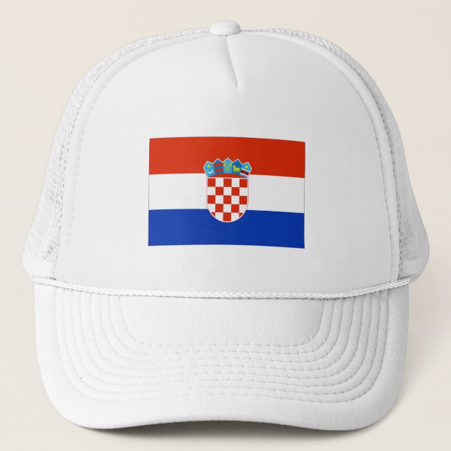 Gorra De Camionero Bandera de Croacia (Anverso)