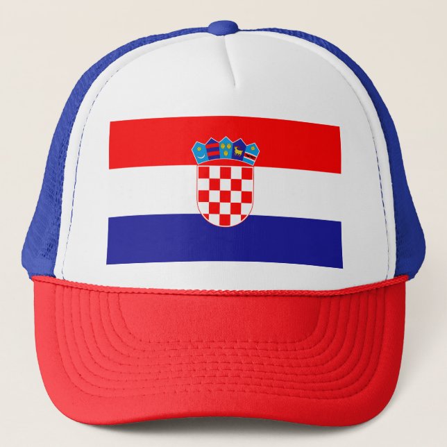 Gorra De Camionero Bandera de Croacia (Anverso)