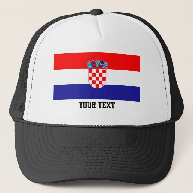Gorra De Camionero Bandera de Croacia (Anverso)