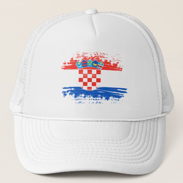 Gorra De Camionero Bandera de Croacia (Anverso)