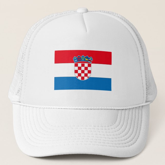 Gorra De Camionero Bandera de Croacia (Anverso)