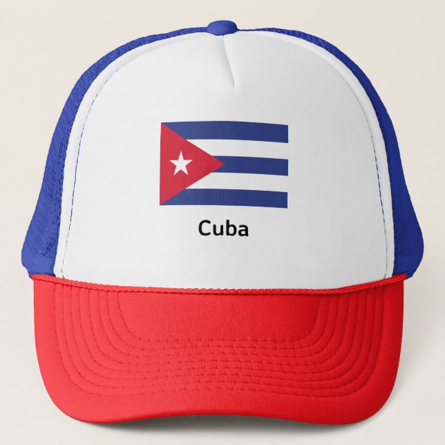Gorra De Camionero Bandera de Cuba (Anverso)