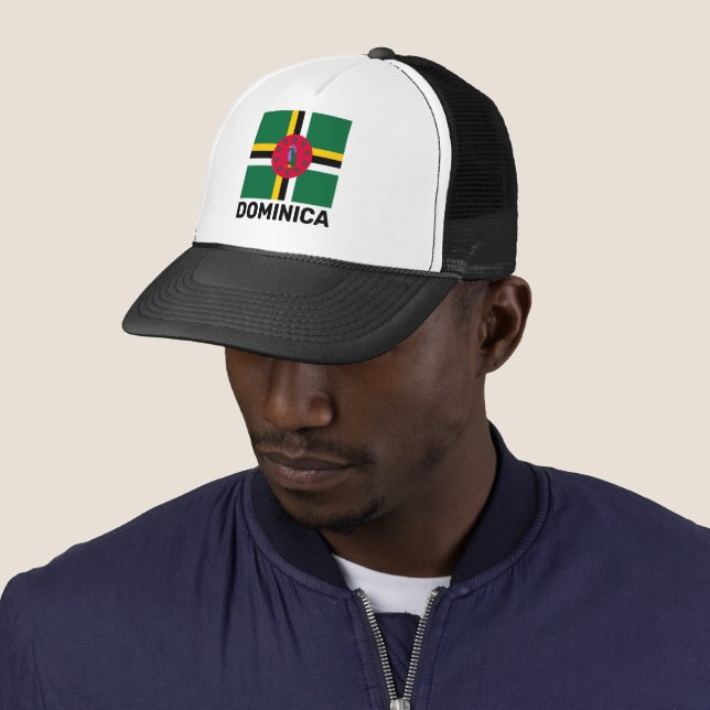 Gorra De Camionero Bandera de Dominica (In situ)