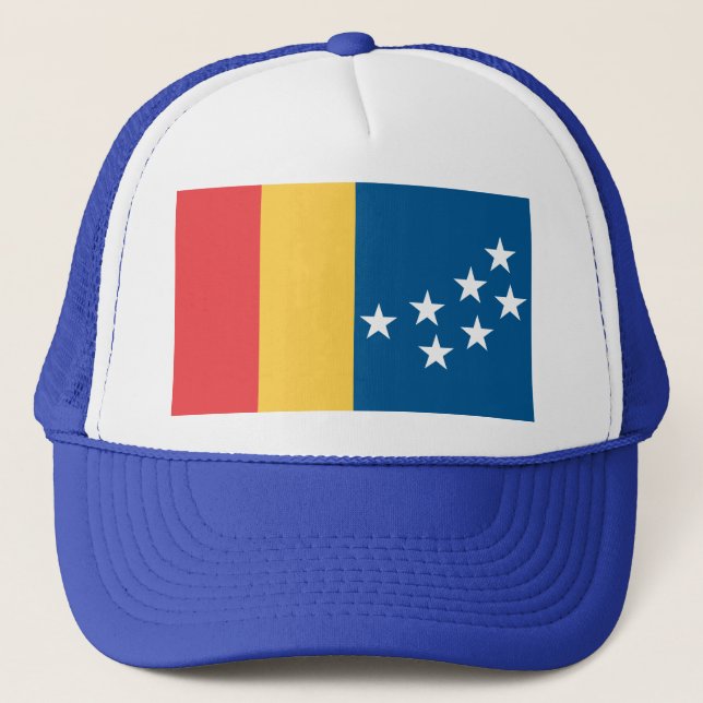 Gorra De Camionero Bandera de Durham, Carolina del Norte (Anverso)